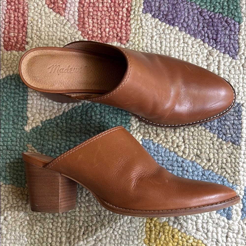 Madewell Leather Mules - Cognac - Picture 6 of 6